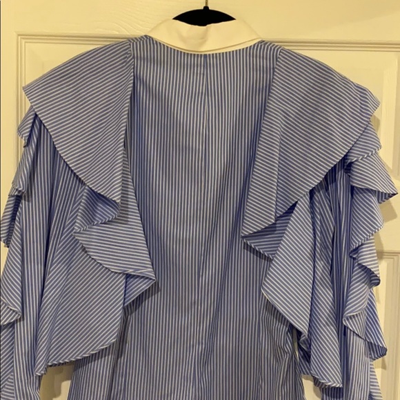 BRAND NEW 🦋 Sara Battaglia Long Sleeve w/Ruffles - Picture 6 of 7
